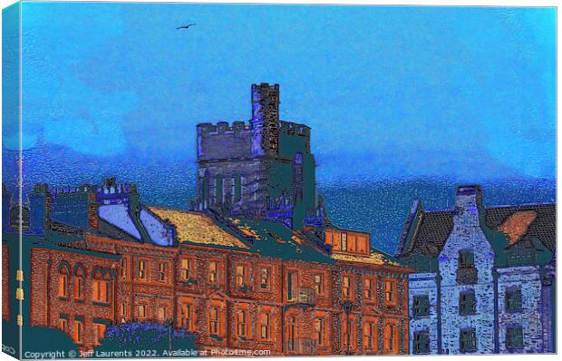 Scene with the Granville Tower, Ramsgate Canvas Print by Jeff Laurents