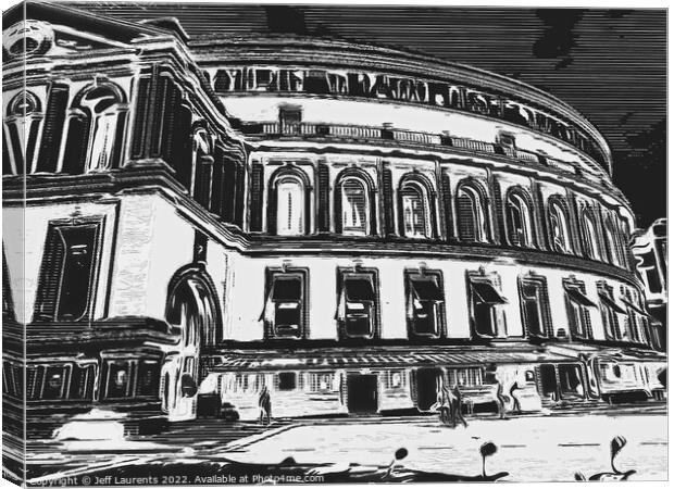 Royal Albert Hall, Kensington London Canvas Print by Jeff Laurents