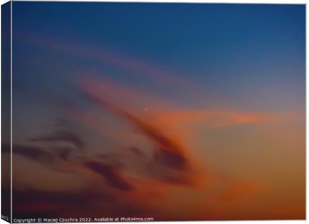 Red Garuda Cloud Canvas Print by Maciej Czuchra
