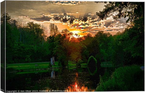 Enchanting Sunset Serenade Canvas Print by Ken Oliver