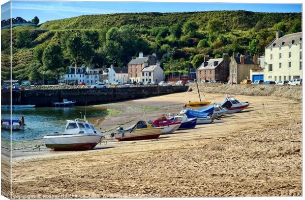 Serenity at Stonehaven Canvas Print by Rodney Hutchinson