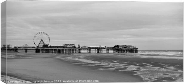 Majestic Central Pier in Blackpool Canvas Print by Rodney Hutchinson