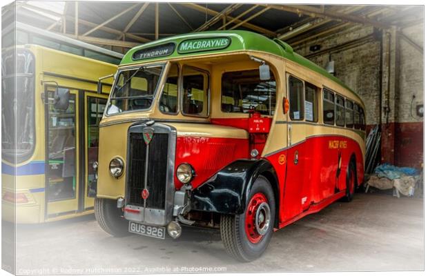 A Timeless Classic Bus Canvas Print by Rodney Hutchinson