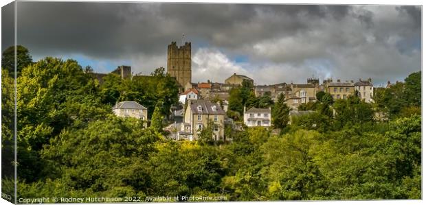 Majestic Richmond Castle Canvas Print by Rodney Hutchinson