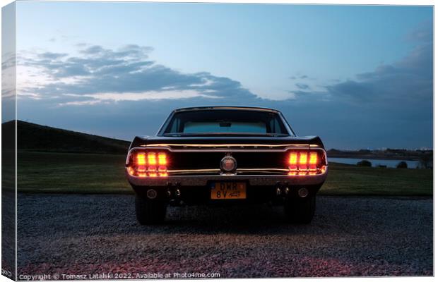 1968 Ford Mustang Canvas Print by Tomasz Latalski