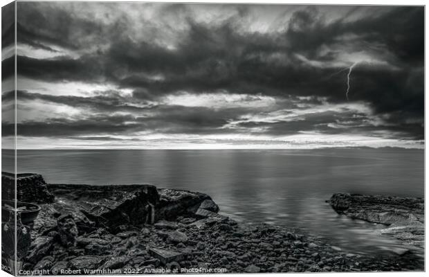 Electric Fury over Wemyss Bay Canvas Print by RJW Images
