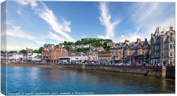 Oban Waterfront Canvas Print by RJW Images