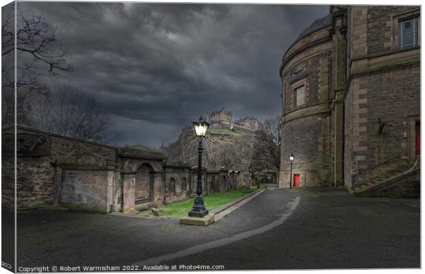 Majestic Edinburgh Castle at Dusk Canvas Print by RJW Images