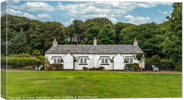 Island Cottage on Bute Canvas Print by RJW Images