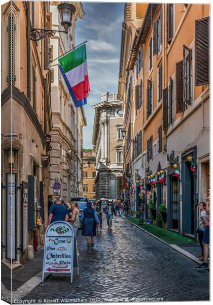 Hidden Gem in Rome Canvas Print by RJW Images