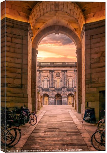 University of Edinburgh Old College Canvas Print by RJW Images