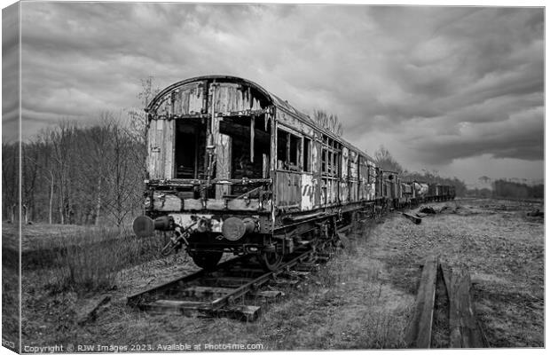 Abandoned Train Canvas Print by RJW Images
