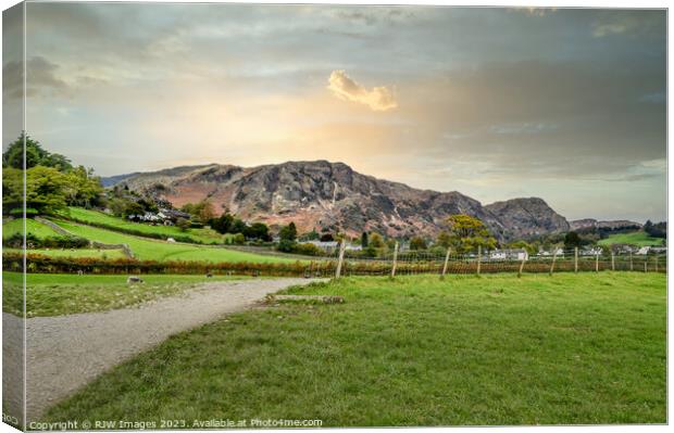 Lake District Sunset Canvas Print by RJW Images
