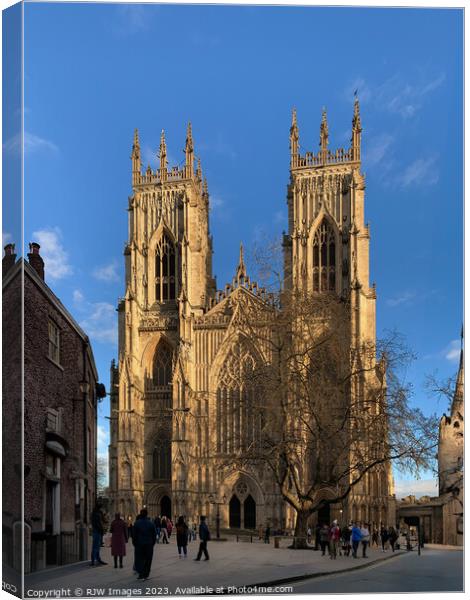York Minster Canvas Print by RJW Images