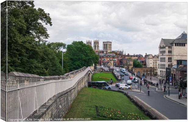 York Minster from Lendal Bridge Canvas Print by RJW Images