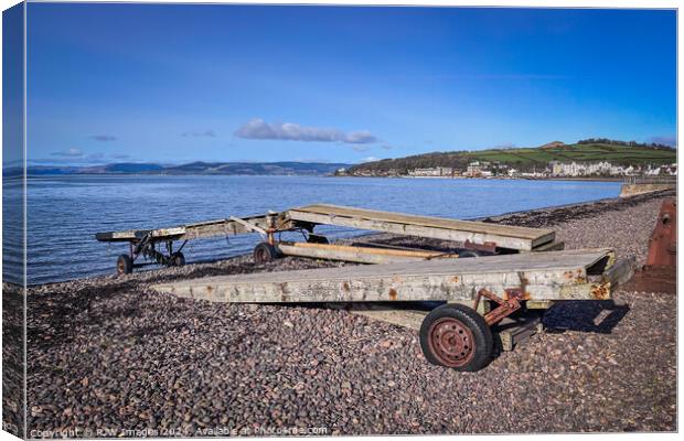 Largs Roll-In Jetty Canvas Print by RJW Images