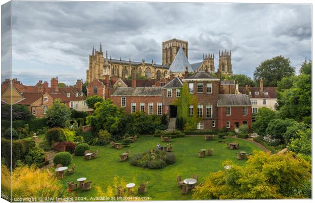 York Minster and Grays Court Hotel Canvas Print by RJW Images
