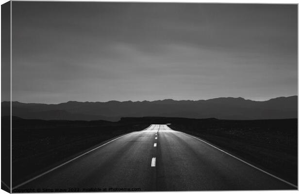 Road to nowhere Canvas Print by Simo Wave