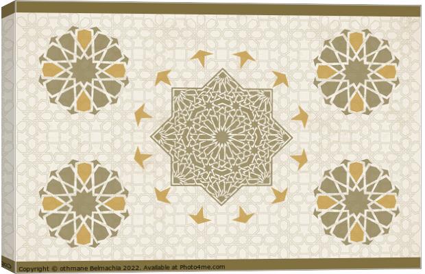 Geometric Islamic Pattern Canvas Print by othmane Belmachia