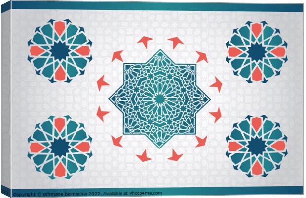 Geometric Islamic Pattern Canvas Print by othmane Belmachia
