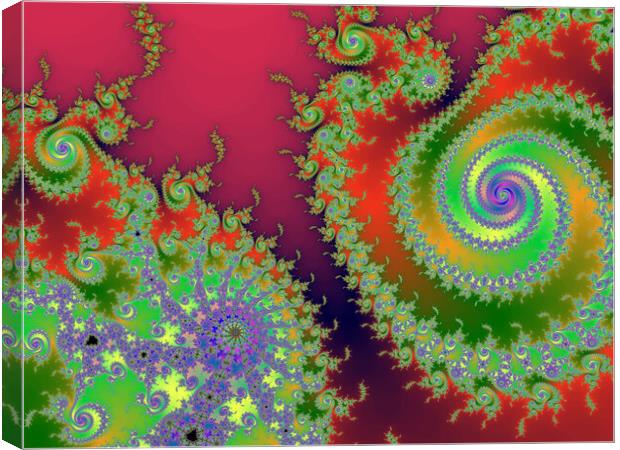 Beautiful zoom into the infinite mathemacial mandelbrot set fractal Canvas Print by Michael Piepgras