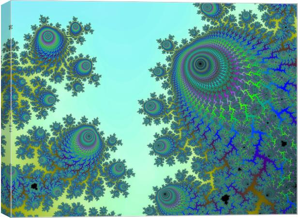 Beautiful zoom into the infinite mathemacial mandelbrot set fractal Canvas Print by Michael Piepgras