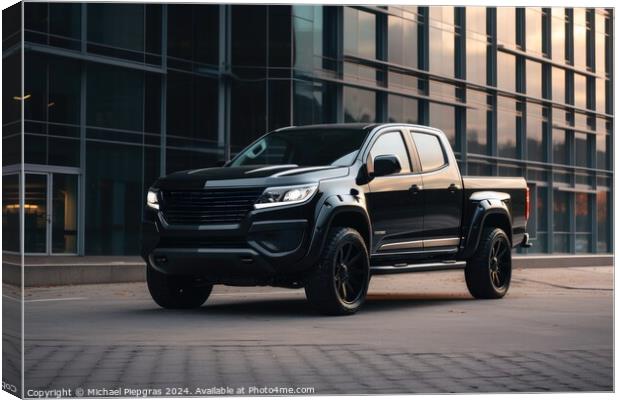 A modern pickup truck in perfect shape. Canvas Print by Michael Piepgras