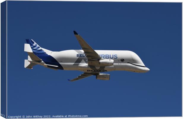 Airbus Beluga at RIAT 2022 Canvas Print by John Withey