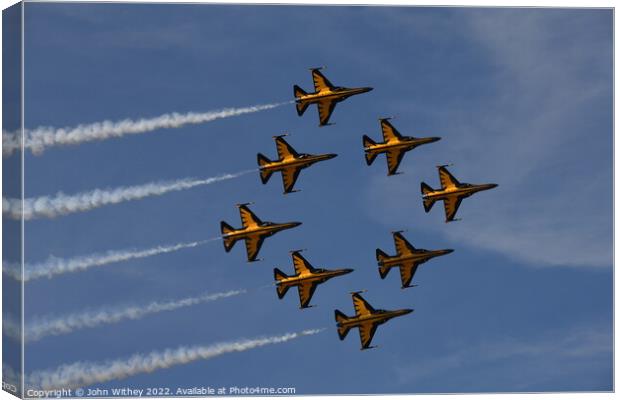 ROK Black Eagles Diamond Canvas Print by John Withey