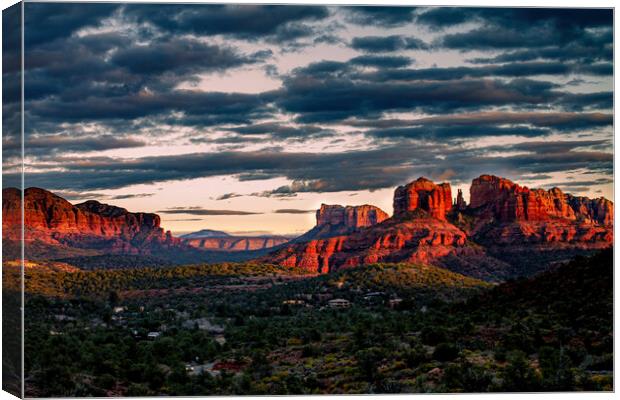 Cathedral Rock Canvas Print by Kelly Stith
