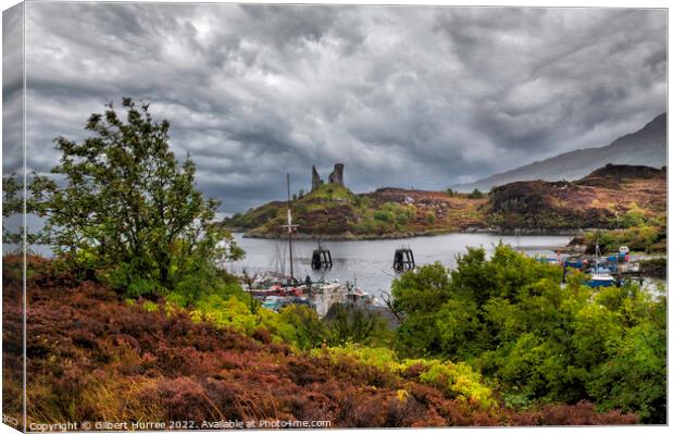 Kyleakin's Relic: Ruined Caisteal Maol Canvas Print by Gilbert Hurree