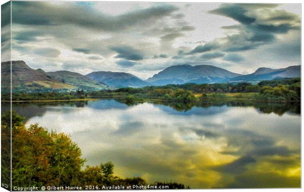 "Vibrant Loch Awe: Scotland's Tranquil Wonder" Canvas Print by Gilbert Hurree