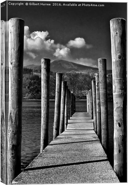 'Breathtaking Derwent Water Jetty' Canvas Print by Gilbert Hurree