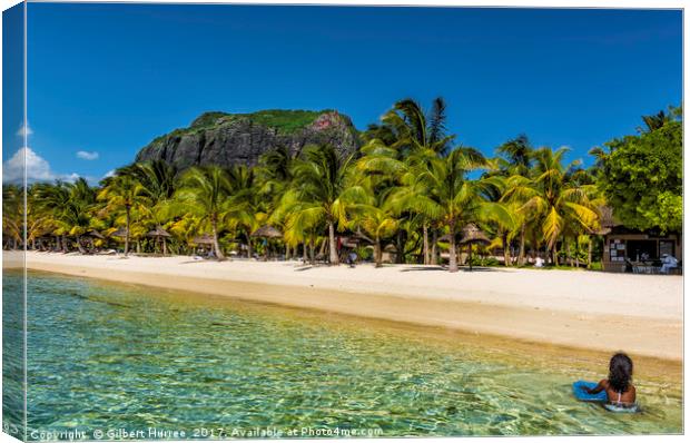 'Le Morne Brabant: Mauritius' Unseen Beauty' Canvas Print by Gilbert Hurree