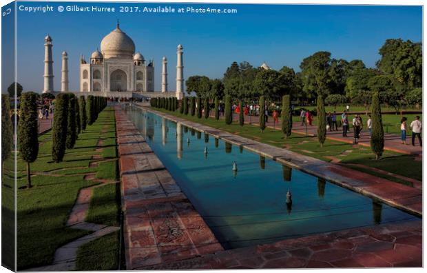 The Taj Mahal: Symbol of Undying Love Canvas Print by Gilbert Hurree