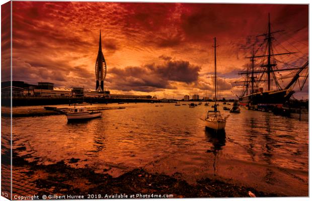 'Portsmouth's Nautical Legacy' Canvas Print by Gilbert Hurree