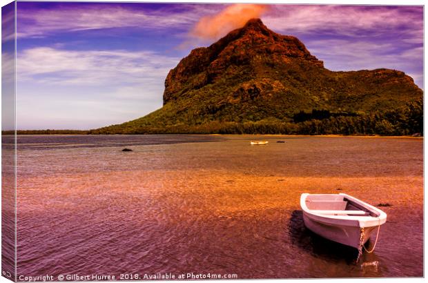 Tranquil Le Morne Brabant: Mauritius' Gem Canvas Print by Gilbert Hurree