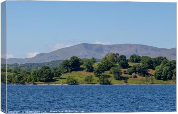 Majestic Lake Windermere Canvas Print by Adam Clare