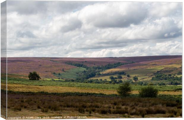 Mystical journey through North York Moors Canvas Print by Adam Clare