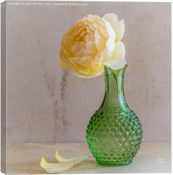 Flower Vase Canvas Print by Laura Simons