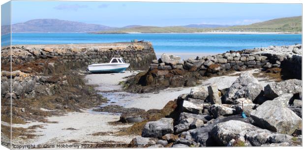 harbour Outer Hebrides Canvas Print by Chris Mobberley