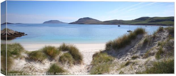 Vatersay beach Barra Canvas Print by Chris Mobberley