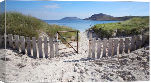 Vatersay Beach, South Barra Canvas Print by Chris Mobberley