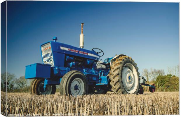 Ford 5000 Tractor Canvas Print by Chris Gurton