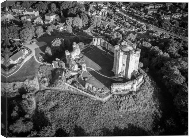 Conisbrough Castle From The Air Canvas Print by Apollo Aerial Photography