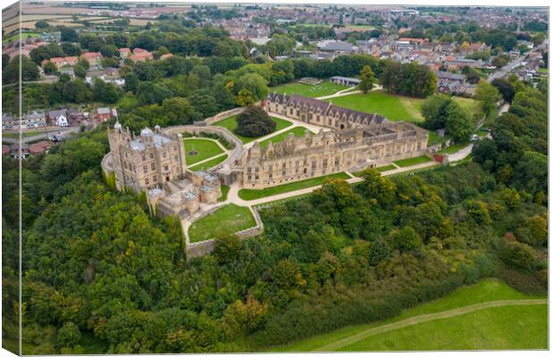 Bolsover Castle From The Air Canvas Print by Apollo Aerial Photography