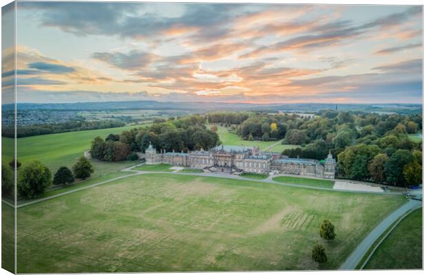 Wentworth Woodhouse From The Air Canvas Print by Apollo Aerial Photography