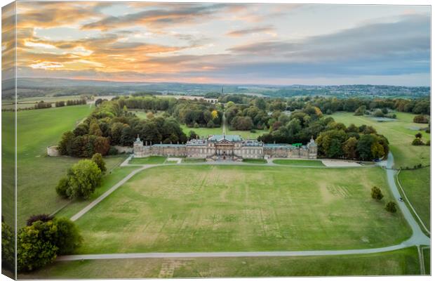 Wentworth Woodhouse From The Air Canvas Print by Apollo Aerial Photography
