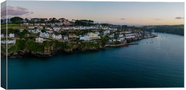 Fowey Cornwall From The Air Canvas Print by Apollo Aerial Photography