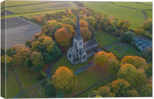 Wentworth in Autumn Canvas Print by Apollo Aerial Photography